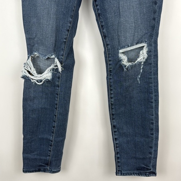 Good American Good Legs High Waist Crop Skinny Jeans in Blue261 Size 6 - Picture 6 of 12